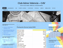 Tablet Screenshot of clubaereovalencia.com